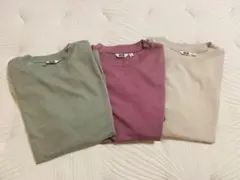 美品⭐︎UNIQLO⭐︎エアリズムコットンオーバーサイズTシャツ⭐︎S⭐︎3点セット