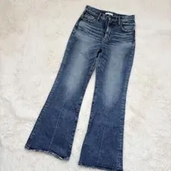 人気✨マウジー　MVS D/BLU FLARE 27 フレアデニム　ストレッチ