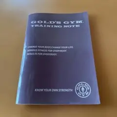 GOLD'S GYM ゴールドジム トレーニングノート グレーのサムネイル