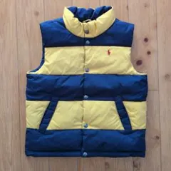 ポロ・ラルフ・ローレン ダウンベスト ネイビー/イエロー
