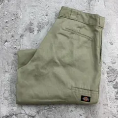 u*j様 Dickies　ダブルニー　ワークパンツ　W38　ベージュ　古着