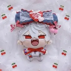 にじぱぺっと ヘッドドレス ぬい服 服 赤 猫耳 リボン ハート - メルカリ