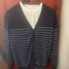 JOHN SMEDLEY ボーダーカーディガン XS（日本サイズM）のサムネイル