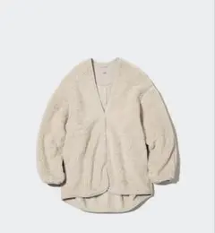 ユニクロ　ライトボアフリースカーディガン