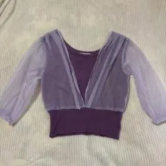 トップス シースルー シフォン ブラウス 七分袖 長袖 春秋冬