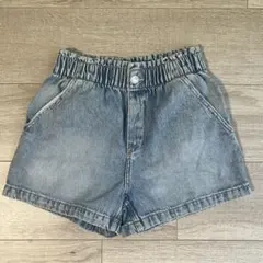 【H&M】140デニムハーフパンツ ゴムウエスト