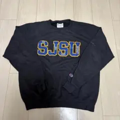 Champion チャンピオン カレッジロゴスウェット SJSU ブラック M