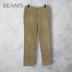 【BEAMS ビームス】　ステンシル　ダメージ加工パンツ　ストレート　メンズのサムネイル