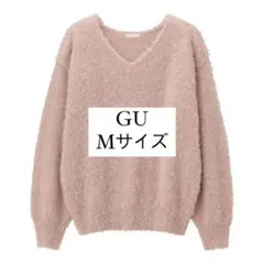 GU フェザーヤーンVネックセーター