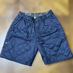 UNIQLO キルティング ハーフパンツ M 黒 山ガール