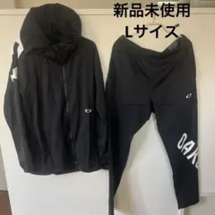 新品未使用　オークリー　OAKLEY ブラックジャージ上下セット　L