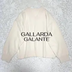 24年 美品 ガリャルダガランテ 着やせニット バックスリットVニット 定2.7