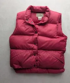 貴重◎ 80's l.l.bean down vest pink vintageのサムネイル