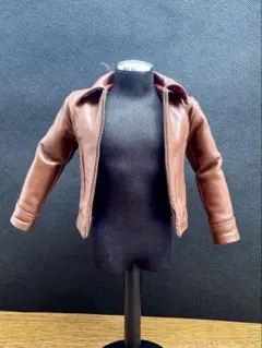 1/6 フィギュア用 本革　ジャケット ブラウンのサムネイル