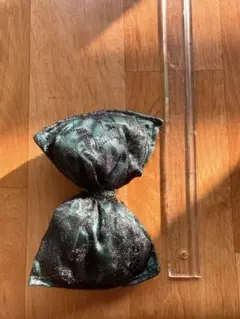 盛り髪 緑 リボン デカリボン