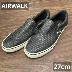 AIRWARK エアウォーク　編み込み柄 スリッポン スニーカー　27cmのサムネイル