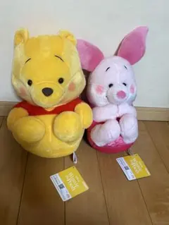 プーさん、ピグレットぬいぐるみ