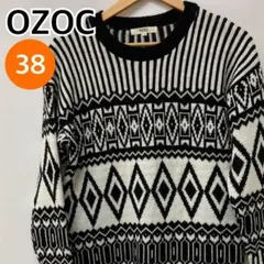 OZOC トップス ニット ロングニット セーター ホワイト38【CT2607】のサムネイル