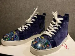 Louboutin スニーカー 27.5 スタッズ ピラミッド スワロフスキー