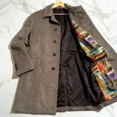 美品◆Paul Smith◆ポールスミス カシミヤ混コート ステンカラーコート