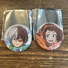 ヒロアカ FES! 缶バッジ　轟焦凍　麗日お茶子