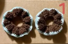 ハンドメイドシュシュ編み物フリルシュシュ一覧