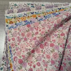 花柄布地セット