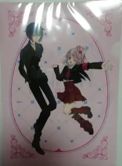 賭ケグルイ 戯 アニメイト特典 ミニ色紙風イラストカード 蛇喰夢子 桃