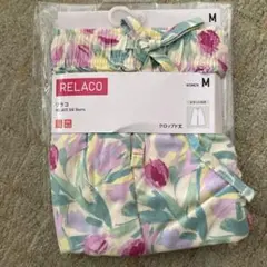 ユニクロ　リラコ　クロップド丈　チューリップ　M 花柄