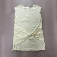 T heory luxe 薄い黄色ノースリーブチュニックのサムネイル