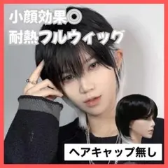 フルウィッグ インナーカラー ウルフ グラニーグレー×ブラック コスプレ