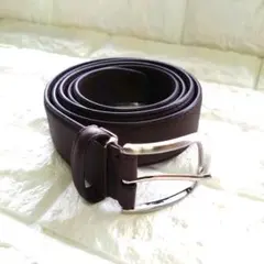 MARUSHO ベルト レザー 本革 120サイズ ダークブラウン