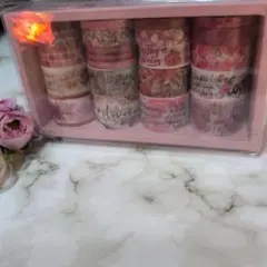 【新品未開封】ピンク系マスキングテープセット 20個入り