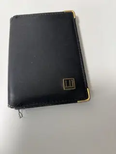 Dunlill ダンヒル カードケース 定期 名刺入れ 革 黒 ビジネス