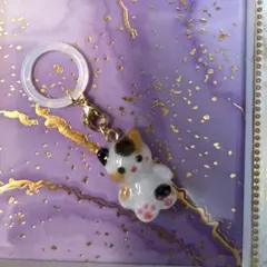 ハンドメイド　目印チャーム　ネコ