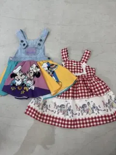 しまむらLITTC ミッキーミニー 白雪姫 ジャンパースカート90サイズ