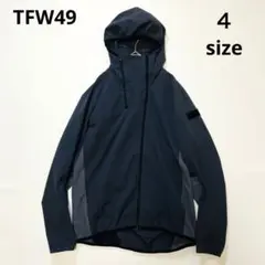 6427【美品】TFW49 ジップアップパーカー　ジャケット　ストレッチ　グレー