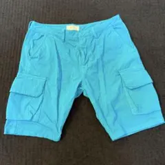 SANDINISTA カーゴショートパンツ M 青のサムネイル