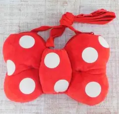 ディズニーランド ミニー リボンポシェット 赤 ショルダーバッグ