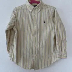 Ralph Lauren ボタンダウンシャツ　サイズ5 115イエローストライプ