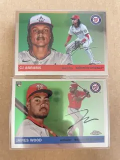 Topps CJ Abrams James Wood ナショナルズ 2枚