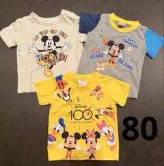 まとめ売り　80 ディズニー　Tシャツ ミッキー　100周年　ベビー