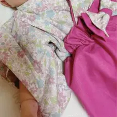 ベビー袴 ハンドメイド 100日祝い 60〜70cm