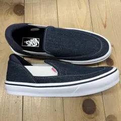 vansネイビー デニム風 スリッポン