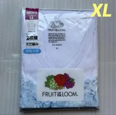 新品／FRUIT OF THE LOOM 2枚入パックTシャツ／メンズXL