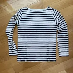 無印良品ボーダー長袖Tシャツ Mサイズ 100%コットン