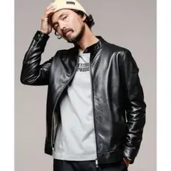 ナノユニバース　ライダースジャケット レザージャケット