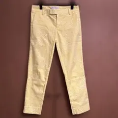 Gap Slim Cropped パンツ イエロー に白ドット柄　サイズ1のサムネイル