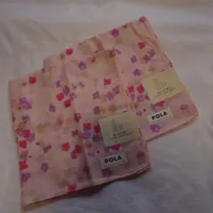 POLA♡綿100% ハンカチ花柄 2枚セットのサムネイル
