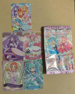 プリキュアグミカード　レア含む5種　ひろがるスカイ!プリキュア　他